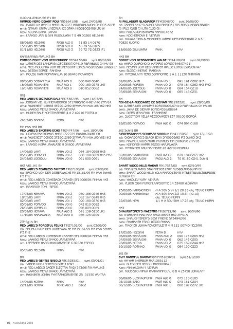 vuosikirja 2003 - Suomen Dobermannyhdistys