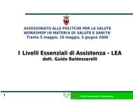 livelli essenziali di assistenza - Trentino Salute