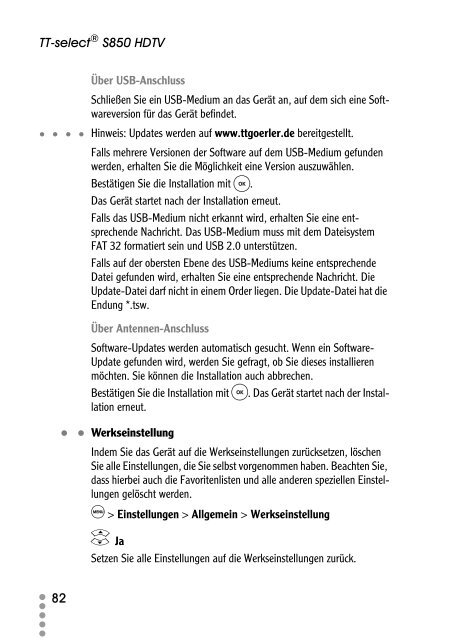 Bedienungsanleitung (PDF) - Technotrend GÃƒÂ–RLER