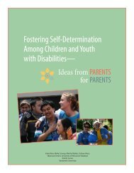 Fostering Self-Determination Among Children and Youth - Waisman ...