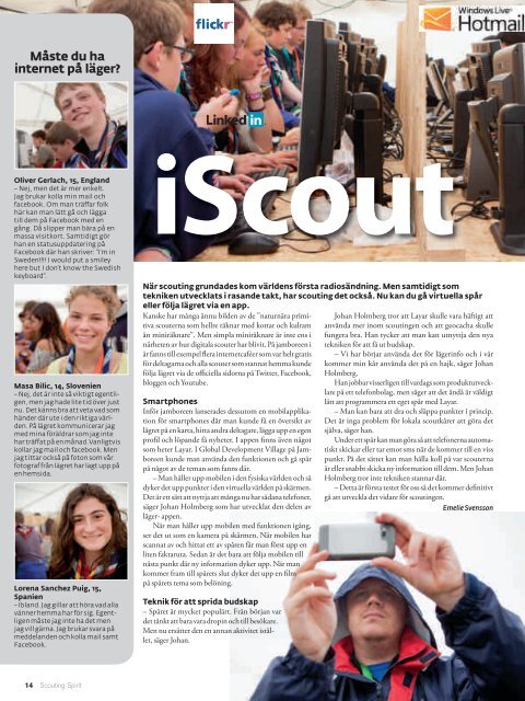 Scouting Spirit nr 3 2011 - NykterhetsrÃ¶relsens ScoutfÃ¶rbund