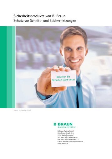 Sicherheitsprodukte von B. Braun - B. Braun Austria GmbH