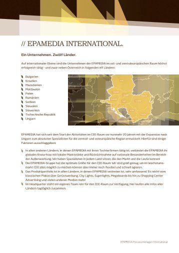 // EPAMEDIA INTERNATIONAL.