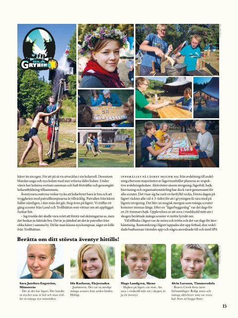 Scouting Spirit nr 3 2013 - NykterhetsrÃ¶relsens ScoutfÃ¶rbund