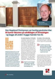 Hos Hegelund Christensen var hosting gevinsten klar: At ... - EG A/S