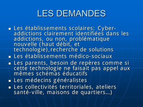 LES CYBER-ADDICTIONS