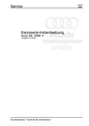 Karosserie-Instandsetzung Service - Audi