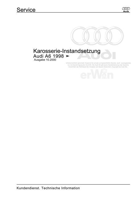 Karosserie-Instandsetzung Service - Audi