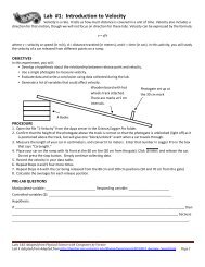 Lab #1: Introduction  to Velocity - NNM-Science