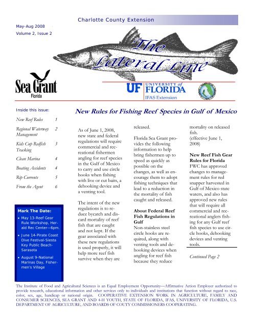 New Rules for Fishing Reef Species in Gulf - Charlotte County ...