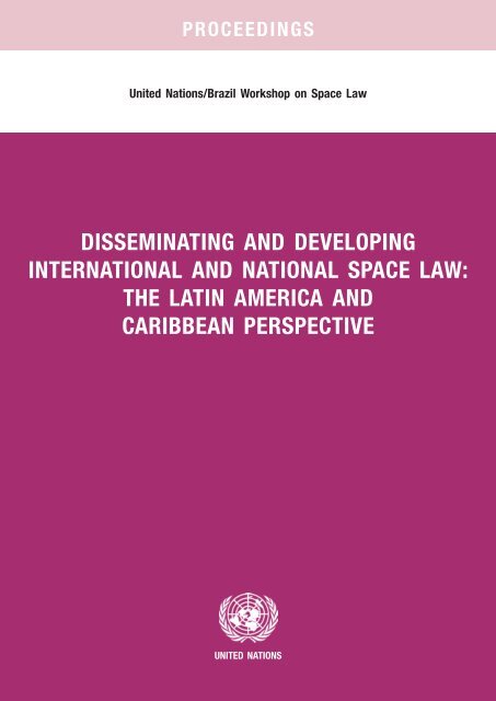 disseminating and developing international and national space law