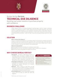 TECHNICAL DUE DILIGENCE - Bureau Veritas