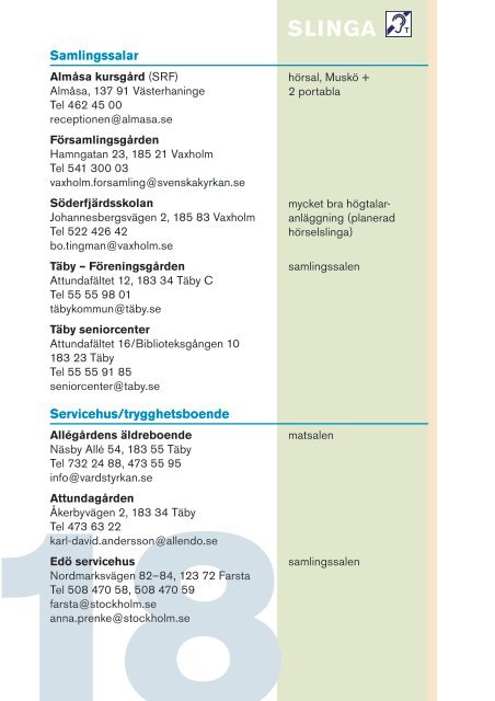 slinga - HÃ¶rselskadades distrikt i Stockholms lÃ¤n