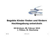 Begabte Kinder finden und fÃ¶rdern Hochbegabung entwickeln