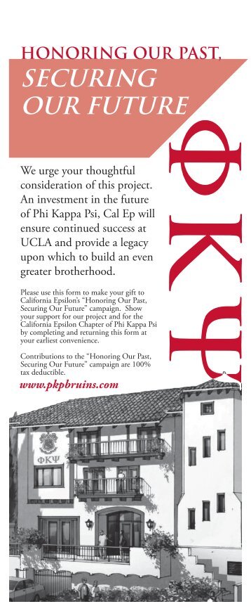 PKP Cal Ep Pledge Card - Phi Kappa Psi Fraternity at UCLA ...