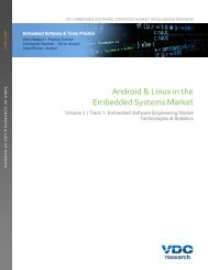 Android & Linux in the Embedded Systems Market - VDC Research