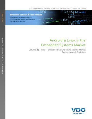 Android & Linux in the Embedded Systems Market - VDC Research