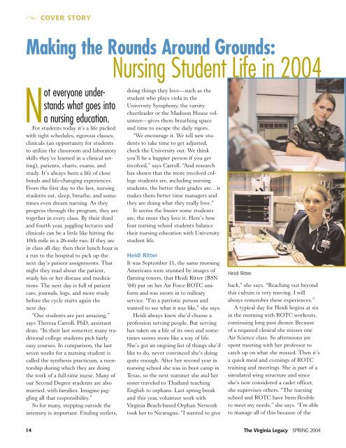Cherishing the Student Experience - School of Nursing - University ...