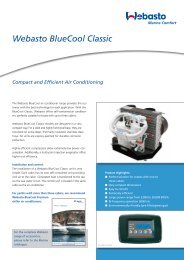 BlueCool Classic Product Sheet - Webasto