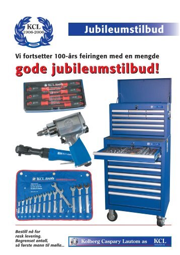 Jubileumstilbud - Kolberg Caspary Lautom AS