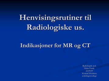 RÃ¸ntgen - Helse FÃ¸rde