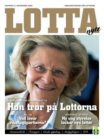 Hon tror pÃ¥ Lottorna - Svenska LottakÃ¥ren
