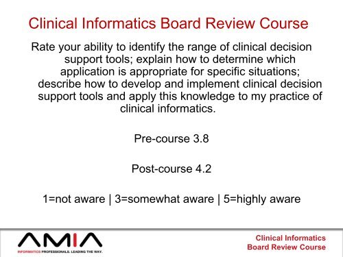 Clinical Informatics Board Review Course