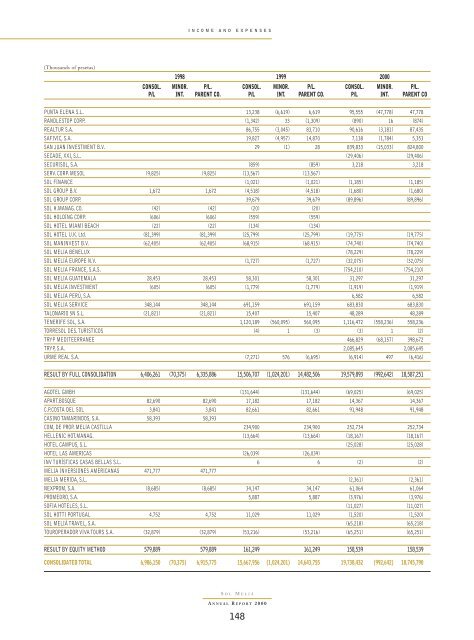 SOL MELIA ANNUAL REPORT 00 COMP