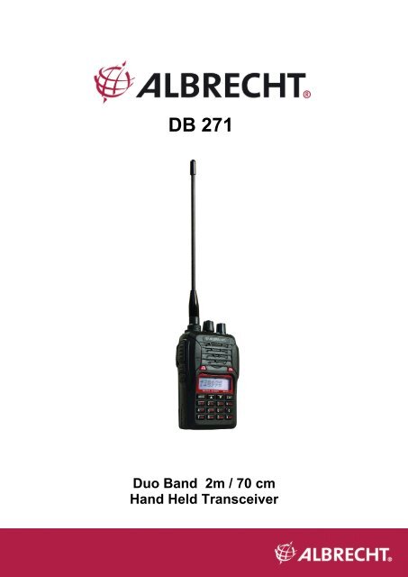 DB 271 - Alan-Albrecht Service-Homepage - ALAN ELECTRONICS ...