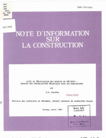 Liste de vÃ©rification des dessins de bÃ¢timent - Conseil national de ...