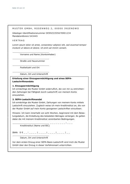 SEPA-Basis-Lastschriftverfahren - VR-Bank Landau eG