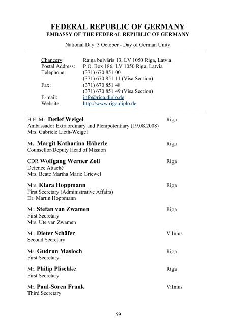 THE DIPLOMATIC LIST