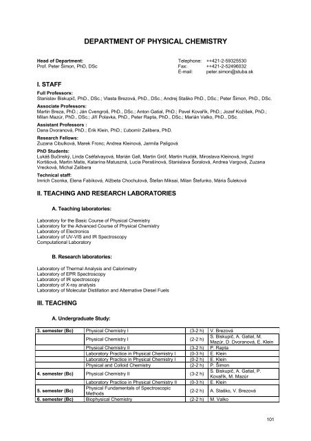 rok 2007 - Fakulta chemickej a potravinÃ¡rskej technolÃ³gie