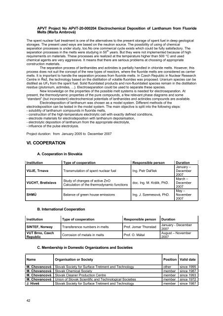 rok 2007 - Fakulta chemickej a potravinÃ¡rskej technolÃ³gie