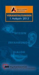 ProgrammÃ¼bersicht - Psychiatrie Akademie KÃ¶nigslutter