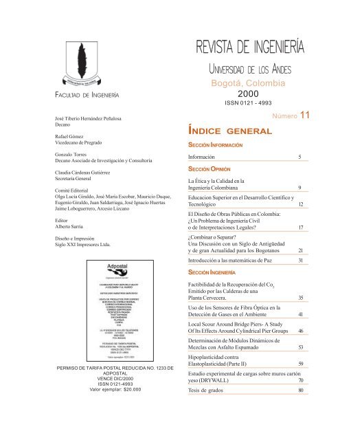 Introduccion Revista De Ingenieria Universidad De Los Andes