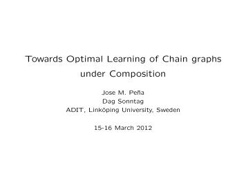 Towards Optimal Learning of Chain graphs under Composition