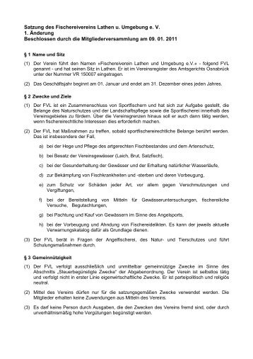 Mitglied werden / Ã¤ndern - Fischereiverein Lathen und Umgebung e.V.