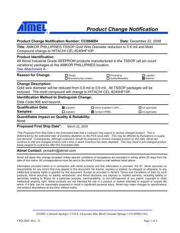 PCN Form - Ineltek