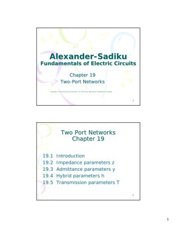 Alexander-Sadiku Fundamentals of Electric Circuits