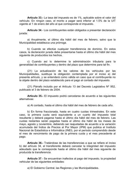 Ley de TributaciÃ³n Municipal