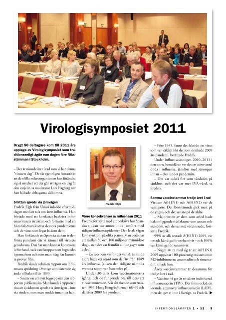 Virologisymposiet 2011 Medicinhistoriska artiklar ... - Infektion.net