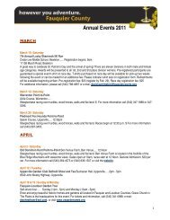 Annual Events 2011 - Fauquier County, Virginia