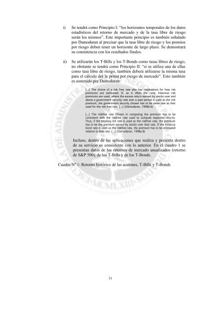 El costo de capital en sectores regulados y mercados ... - Esan