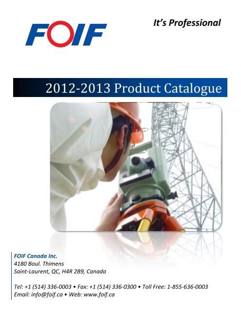 2012-2013 Product Catalogue