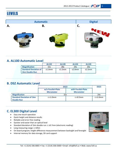 2012-2013 Product Catalogue