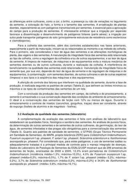 vi seminÃ¡rio sobre pragas, doenÃ§as e plantas daninhas do ... - IAC