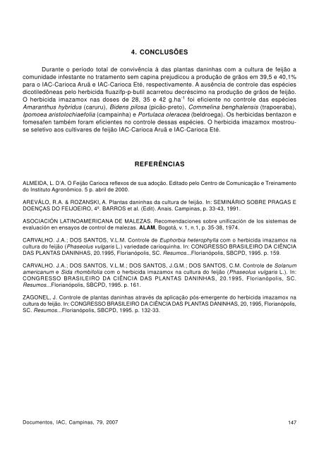 vi seminÃ¡rio sobre pragas, doenÃ§as e plantas daninhas do ... - IAC