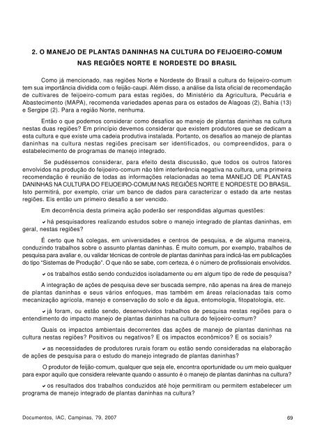 vi seminÃ¡rio sobre pragas, doenÃ§as e plantas daninhas do ... - IAC