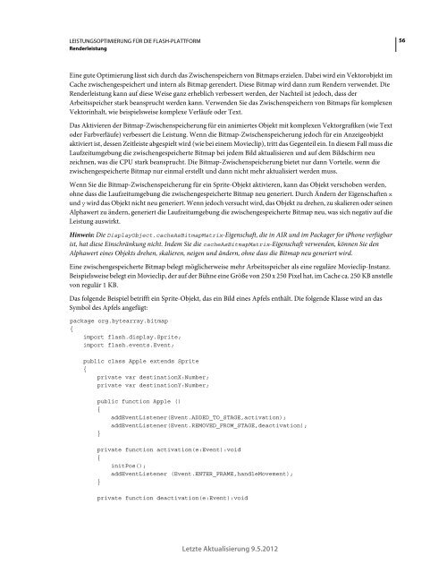 Leistungsoptimierung für die ADOBE FLASH-PLATTFORM
